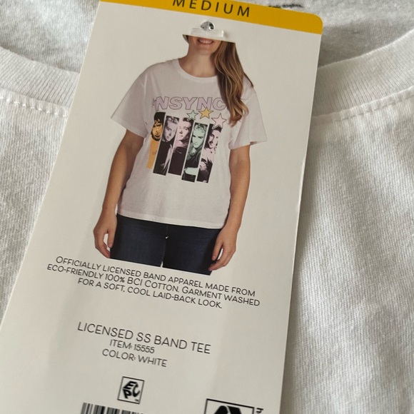 NWT! NSync Ladies Soft Short Sleeve Licensed Band Tee, Sz M - Picture 4 of 4